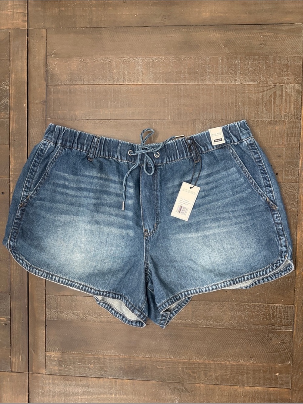 Judy Blue Medium Wash Denim Drawstring Shorts